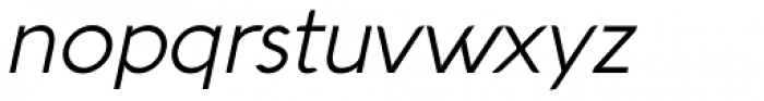 Aquawax Light Italic Font LOWERCASE