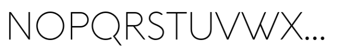 Aquawax Pro Extra Light Font UPPERCASE