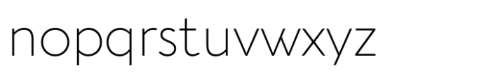 Aquawax Pro Extra Light Font LOWERCASE