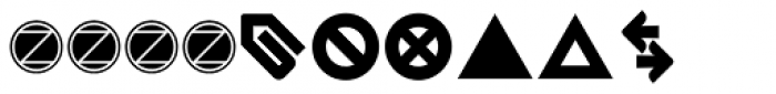 Aquawax Pro Pictograms Heavy Font OTHER CHARS