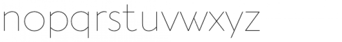 Aquawax Pro Thin Font LOWERCASE