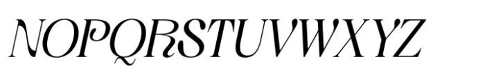 Aquene Italic Font UPPERCASE