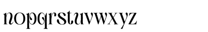 Aquene Rough Regular Font LOWERCASE