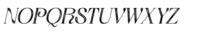 Aquene Stamp Italic Font UPPERCASE