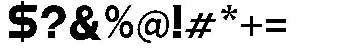 Aquire Bold Font OTHER CHARS