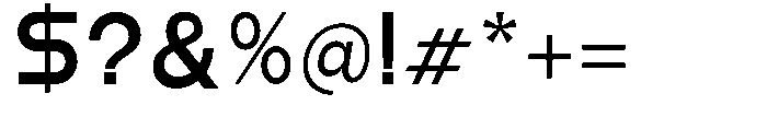 Aquire Medium Font OTHER CHARS