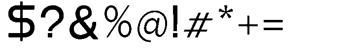 Aquire Regular Font OTHER CHARS