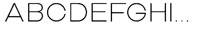 Aquire Thin Font UPPERCASE