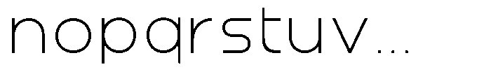 Aquire Thin Font LOWERCASE