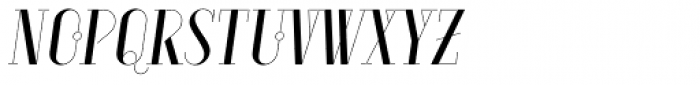 Aquus Italic Font UPPERCASE