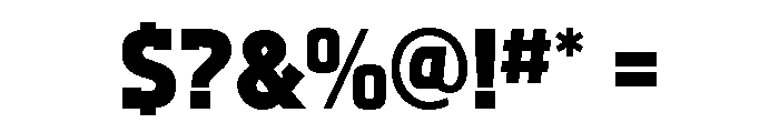 Aquarius Extra Bold Font OTHER CHARS