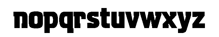 Aquarius Extra Bold Font LOWERCASE