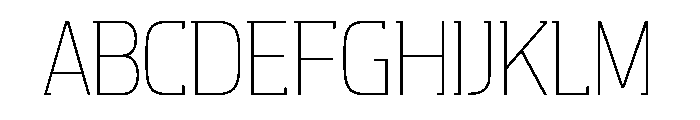 Aquarius Light Font UPPERCASE