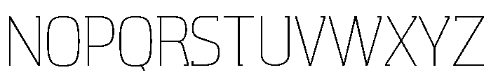 Aquarius Light Font UPPERCASE