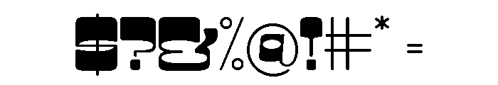 Aquatronik Expanded Font OTHER CHARS