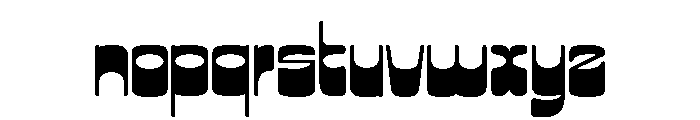 Aquatronik Regular Font LOWERCASE