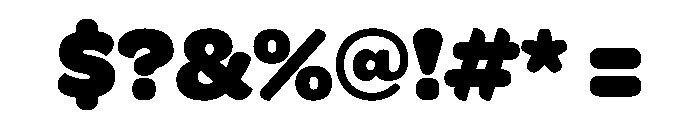 Arbuckle Heavy Font OTHER CHARS