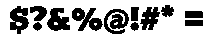 Archer Heavy Font OTHER CHARS