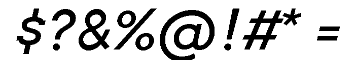 Archer Italic Font OTHER CHARS