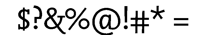Archer Regular Font OTHER CHARS
