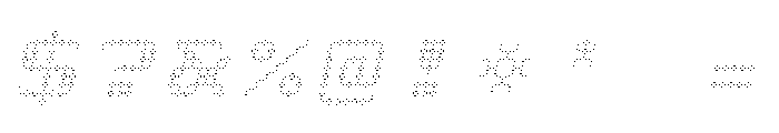 Archive Light Italic Font OTHER CHARS