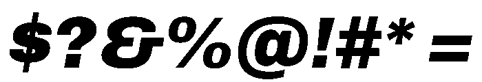 Archivo Black Italic Font OTHER CHARS