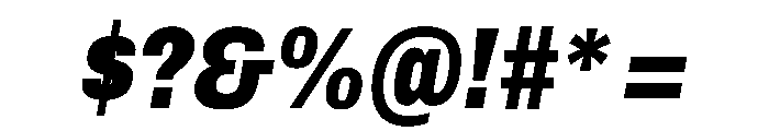 Archivo Condensed Black Italic Font OTHER CHARS