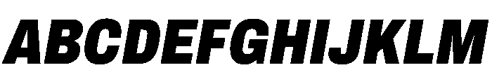 Archivo Condensed Black Italic Font UPPERCASE
