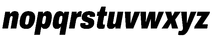 Archivo Condensed Black Italic Font LOWERCASE