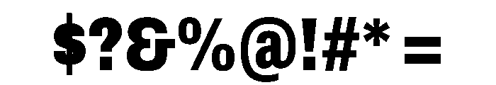 Archivo Condensed Black Font OTHER CHARS