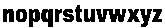 Archivo Condensed Black Font LOWERCASE