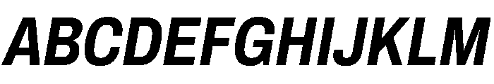Archivo Condensed Bold Italic Font UPPERCASE