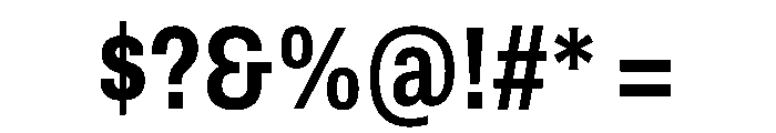 Archivo Condensed Bold Font OTHER CHARS