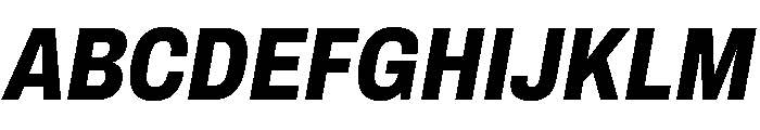 Archivo Condensed ExtraBold Italic Font UPPERCASE