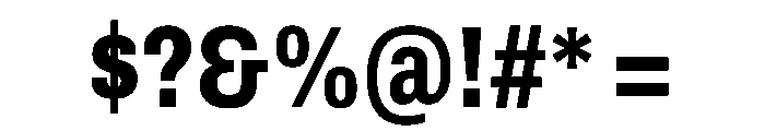 Archivo Condensed ExtraBold Font OTHER CHARS