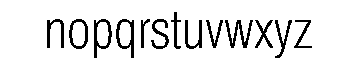 Archivo Condensed ExtraLight Font LOWERCASE