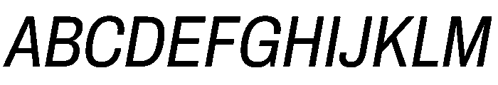 Archivo Condensed Italic Font UPPERCASE