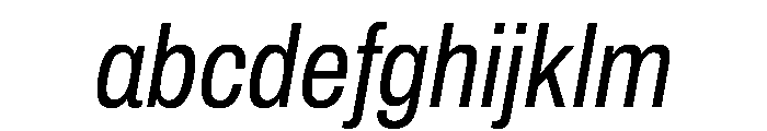 Archivo Condensed Italic FONT
