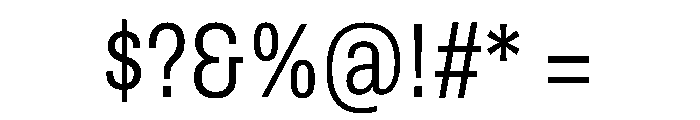 Archivo Condensed Light Font OTHER CHARS