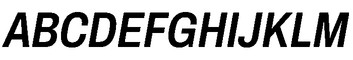 Archivo Condensed SemiBold Italic Font UPPERCASE