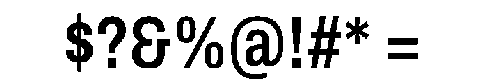 Archivo Condensed SemiBold Font OTHER CHARS