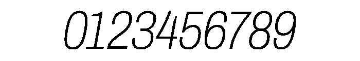 Archivo Condensed Thin Italic Font OTHER CHARS