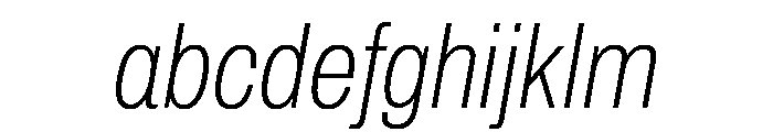 Archivo Condensed Thin Italic FONT