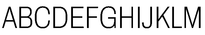 Archivo Condensed Thin Font UPPERCASE