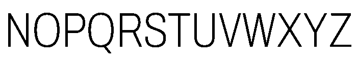 Archivo Condensed Thin Font UPPERCASE