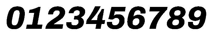Archivo ExtraBold Italic Font OTHER CHARS