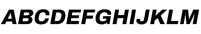 Archivo ExtraBold Italic Font UPPERCASE