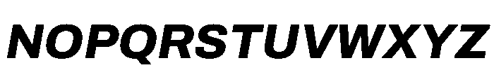 Archivo ExtraBold Italic Font UPPERCASE