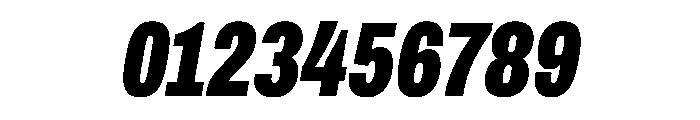 Archivo ExtraCondensed Black Italic Font OTHER CHARS