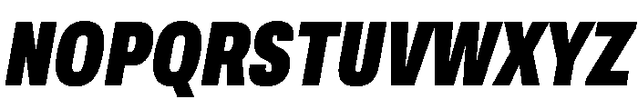Archivo ExtraCondensed Black Italic Font UPPERCASE